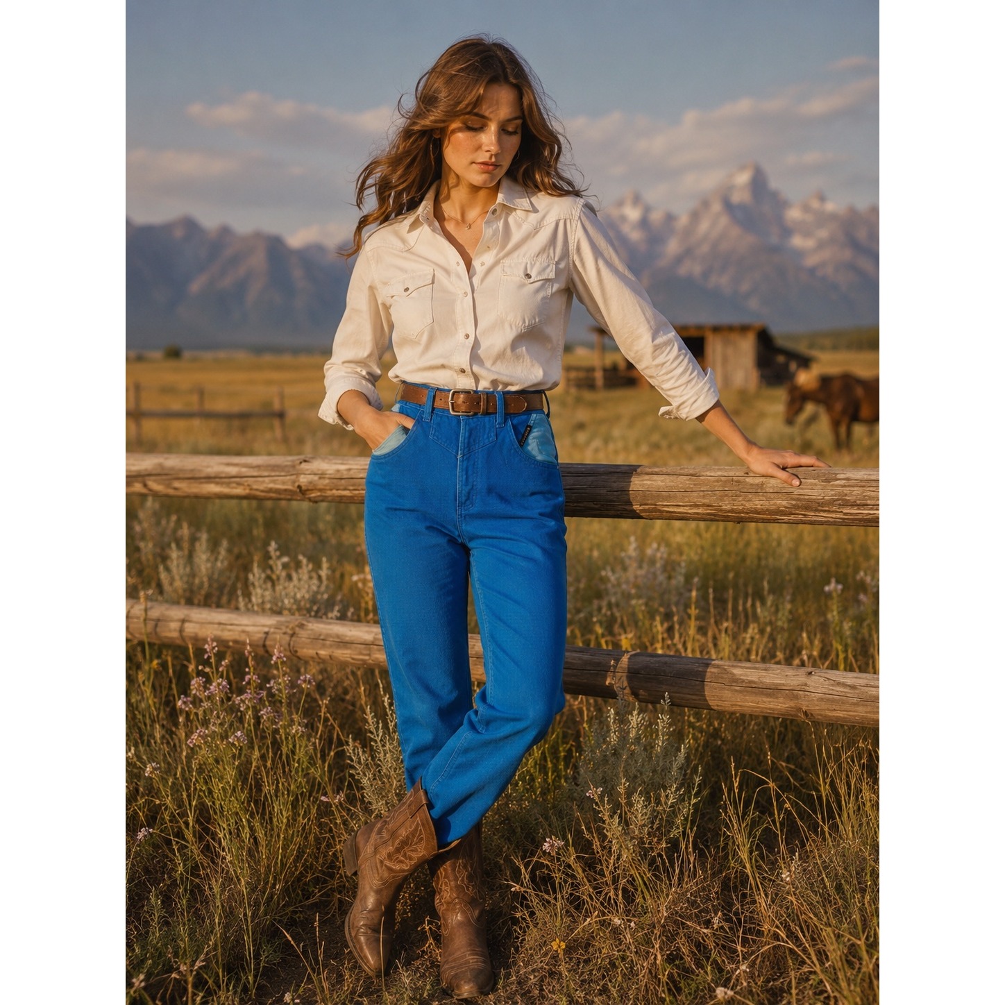 Rocky Mountain Clothing Co Vintage High Rise Western Jeans Blue 28/7 71451